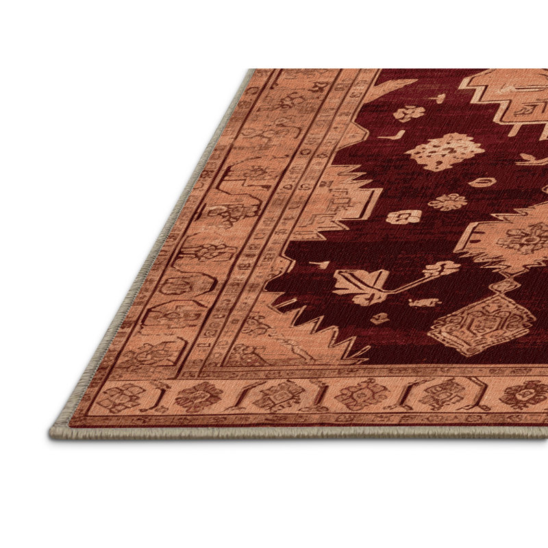 Tapis brun lavable à la machine, Rectangle 6 pi x 9 pi