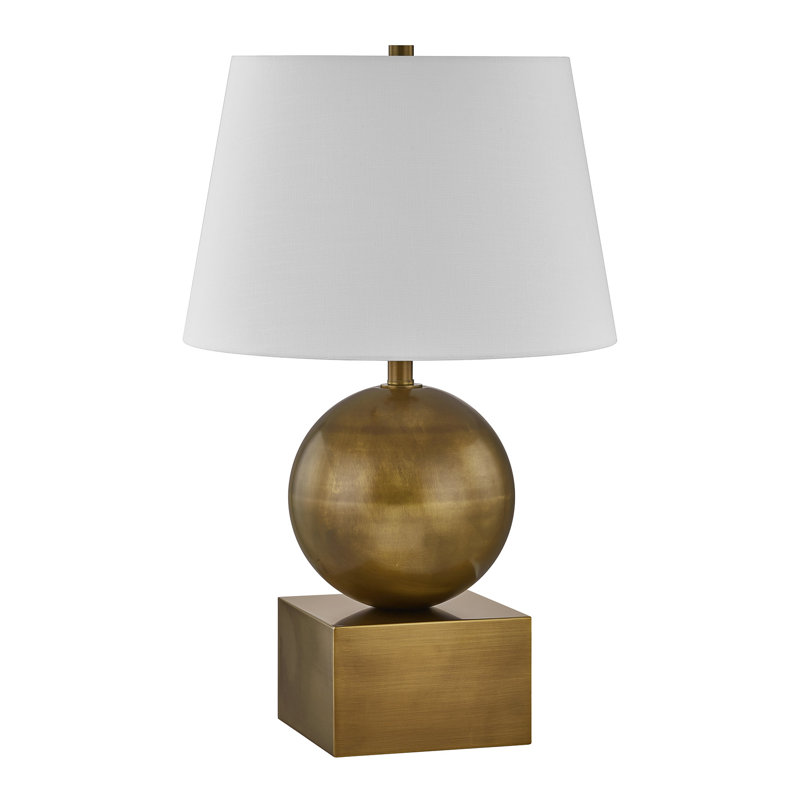 Lampe de table 1 lumière Brumfield, Brun / or