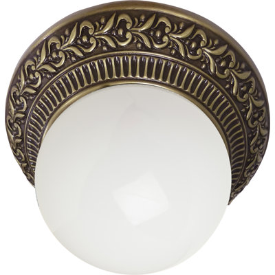 Fosdick Glass LED Semi Flush Mount
