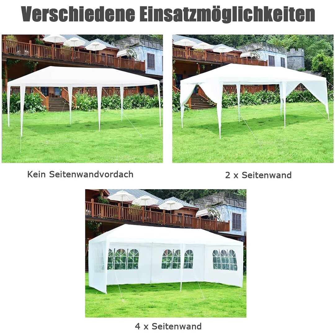 3 m x 6 m Partyzelt aus Stahl