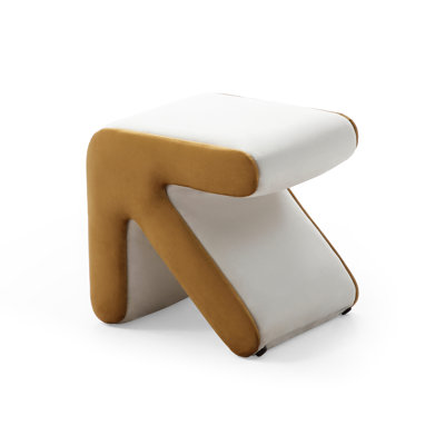 Solid Wood Frame Velvet Shoe Table - Footrest Coffee Design Bedroom Living Room Footstool Stool Bench