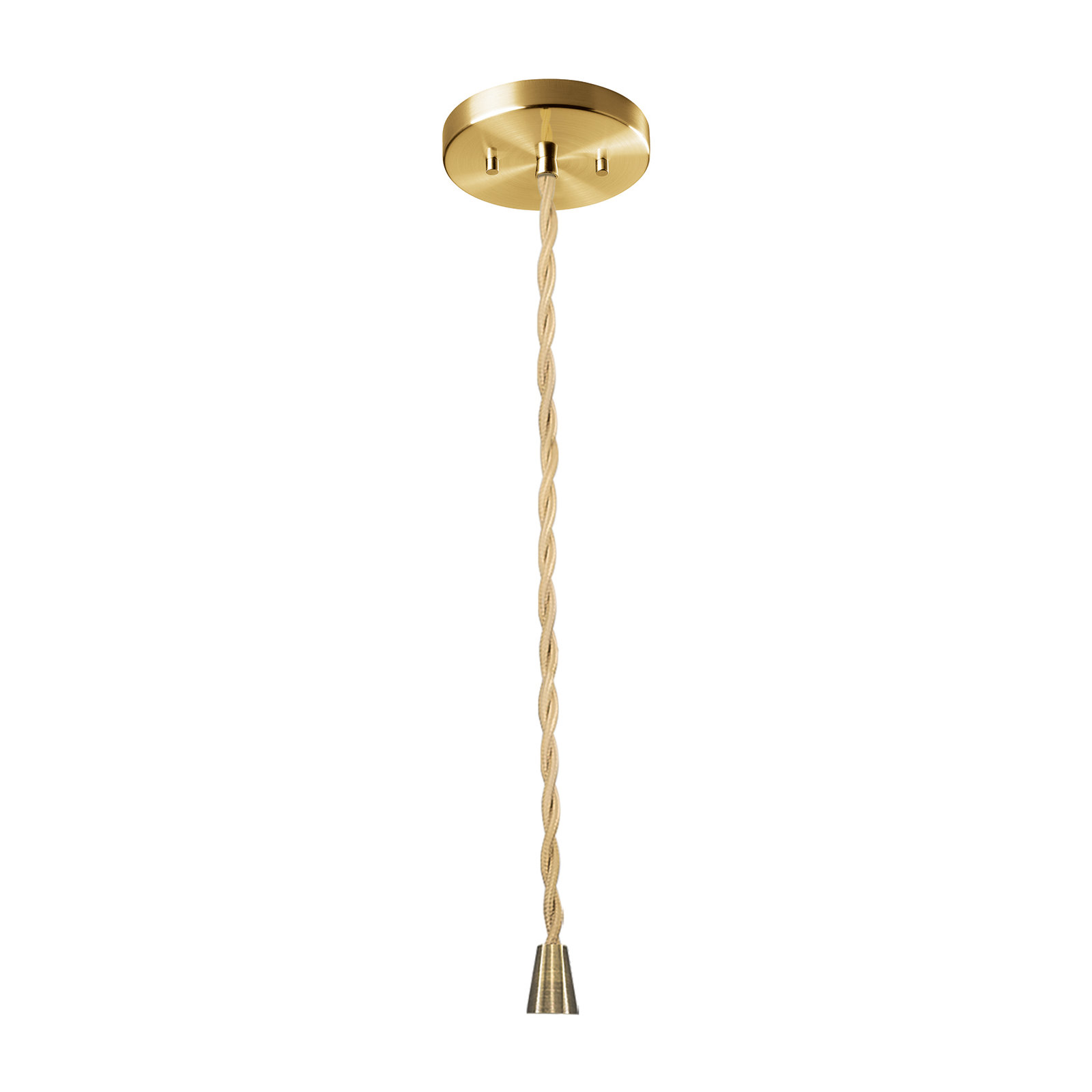 Fallon Ceramic Dimmable Pendant, 6.25" H x 13.5" W x 13.5" D, Gloss White, Antique Brass