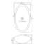 Lavabo de salle de bain vasque ovale en pierre Absolute-95973630