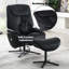 Chaise d'appoint Labonita avec pivot et repose-pieds