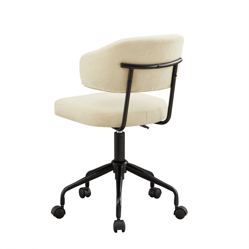 Tessa Swivel Office Chair, Beige