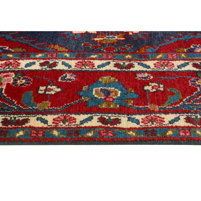 Tapis fin bleu marine Evania