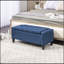 Banc de rangement pour le salon, plateau relevable avec bouton, repose-pieds polyvalent, lit et nombreuses options rembourrées pour une installation polyvalente-599940072