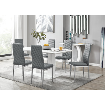 Eubanks Dining Set with 6 Chairs