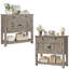 Console 35,4 po avec tiroirs et armoire-1157606655