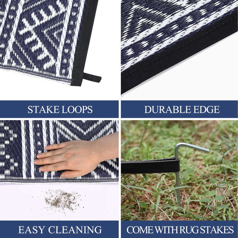 Rectangle Lavel Area Rug with Non-Slip Backing, Rectangle 8' x 10'
