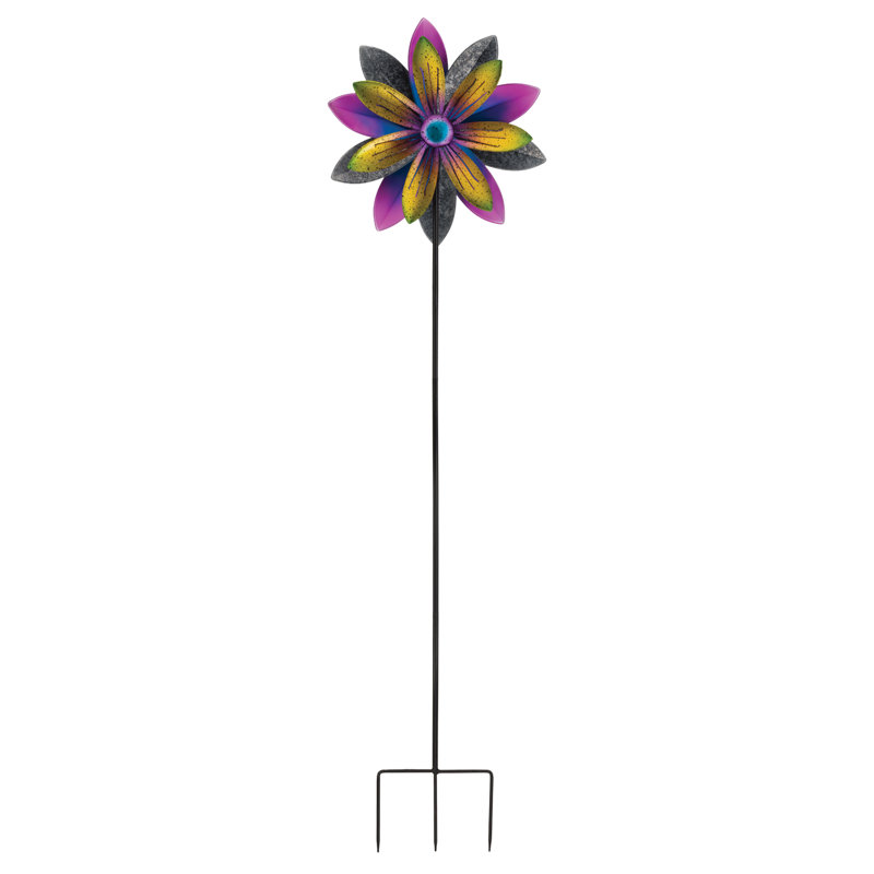 19" Wind Spinner Stake - Flower