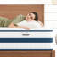 Matelas simple de 12 pouces, confort et soutien, isolation des mouvements avec pouces de mousse à mémoire de forme, support confortable, ressorts ensachés multiples