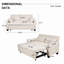 Très grand canapé-lit en tissu 2 en 1 de 61 po, canapé double avec sac de rangement, structure en fer renforcé, dossier et coussins réglables, convient aux chambres à coucher, aux salons et aux espaces extérieurs-1427953526-1427953417
