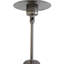 Chauffe-terrasse 46000 - Acier inoxydable, gris acier, chauffage constant au gaz pour profiter des soirées extérieures chaudes