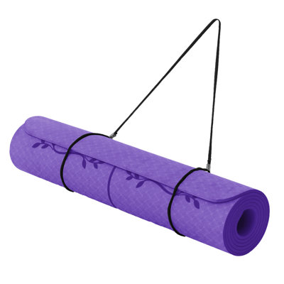 Yoga Mat Thick 10mm Exercise Mat TPE Yoga Mats For Women & Men Fitness Pilates