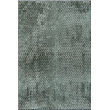 Rapture Chevron Area Rug in Dark Gray/Aqua Blue