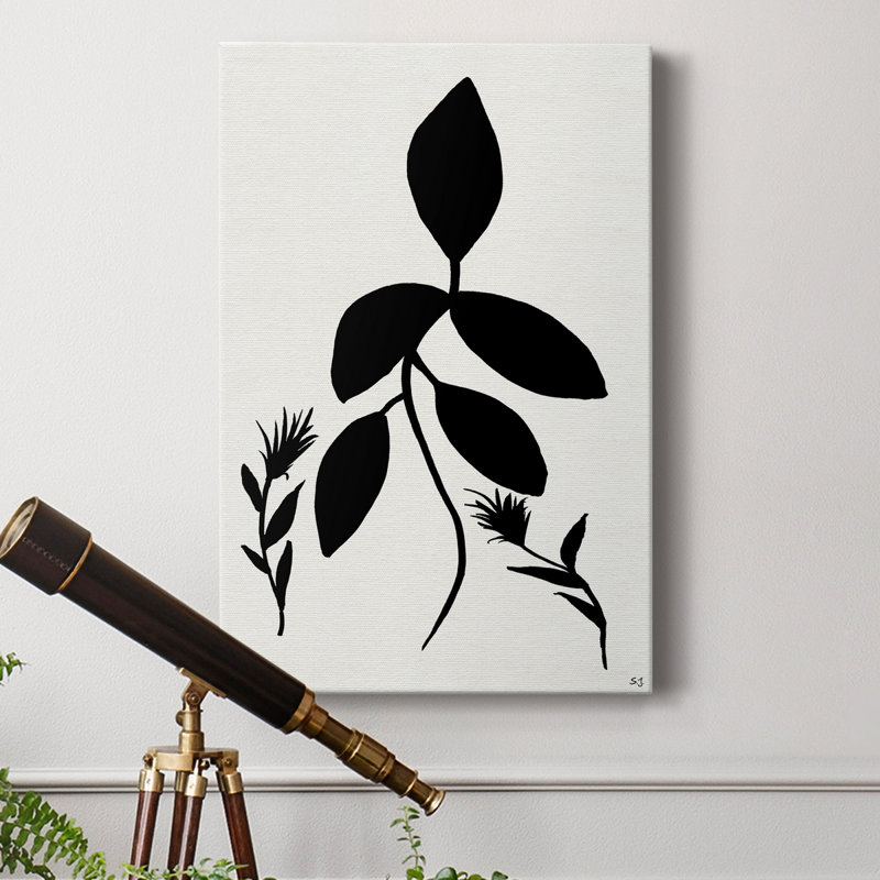 Silhouette Garden I - impression sur toile tendue, H 18 po x l 12 po x P 1 po