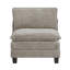 Ensemble modulaire 5 pièces avec repose-pieds moelleux en chenille-2104523275