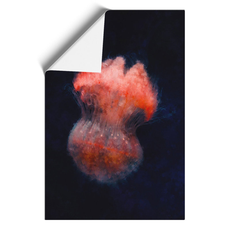 Jellyfish Painting - Frameless Print, 59cm H x 42cm W x 0.1cm D