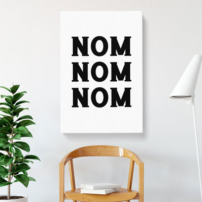 Nom Nom Nom - Wrapped Canvas