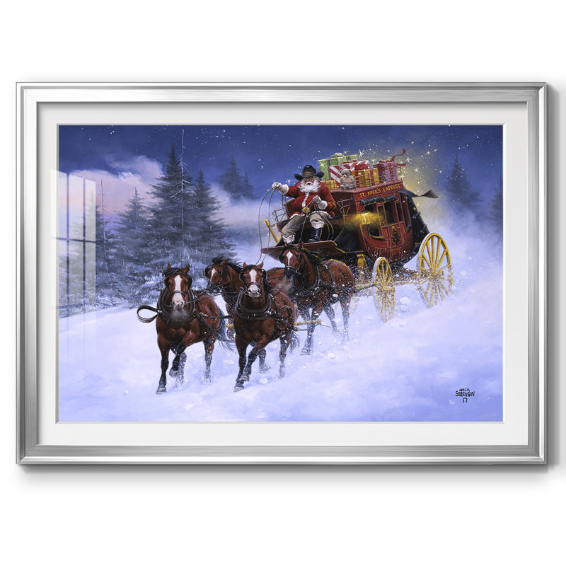 Nick's Express, reproduction d'art encadrée sur papier, Argent, H 27 po x l 39 po x P 1,5 po