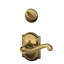 Flair Interior Lever and Single Cylinder Deadbolt Thumbturn Set (Exterior Portion Sold Separately)-22335203-22335204