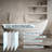 59.06"One-piece Seamless Acrylic Freestanding Crescent Bathtub