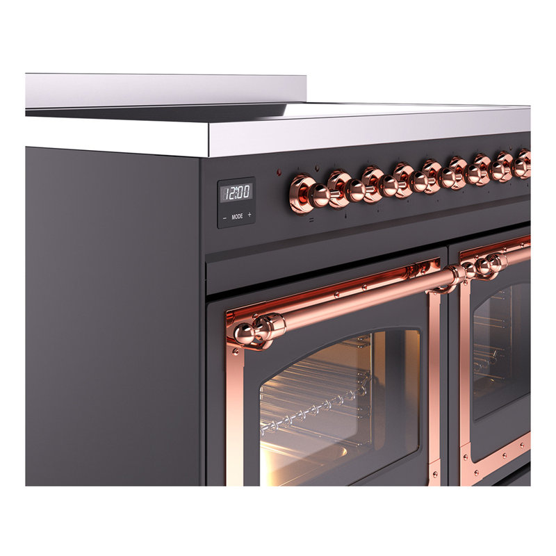 ILVE Nostalgie II Noblesse 40 in Induction Range, Graphite Matte/Copper