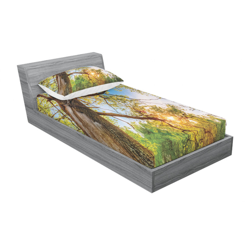 Microfiber Sheet Set, Twin Sheet Set with Fitted Sheet