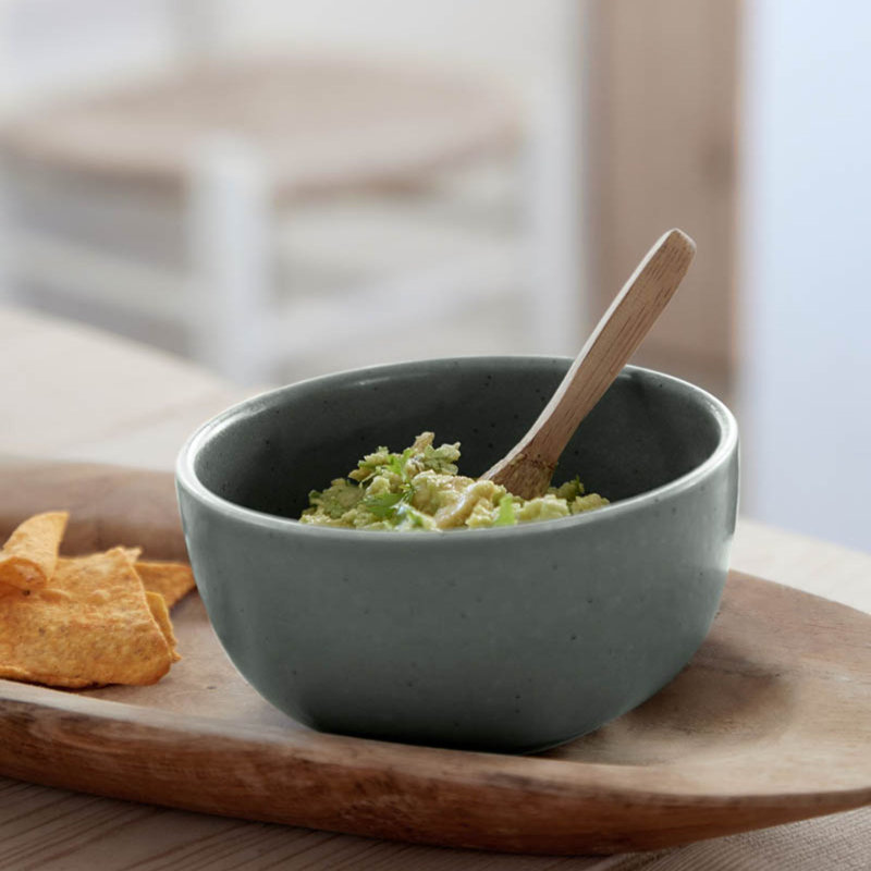 Costa Nova Casafina Pacifica Round Stoneware 6 Piece Ramekin / Soufflé Dish Bakeware Set, Artichoke