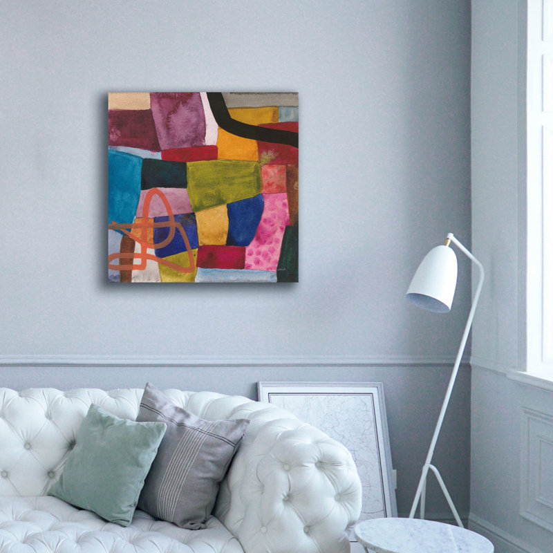  «Freeway 5» par Cheryl Warrick, art mural sur toile, 37 po x 37 po