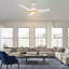 Ventilateur de plafond intelligent Tracer de 48 pouces avec télécommande, ensemble d'éclairage inclus, fonctionne avec l'assistant Google, Amazon Alexa et les raccourcis Siri.-892751952-892751957-892751980