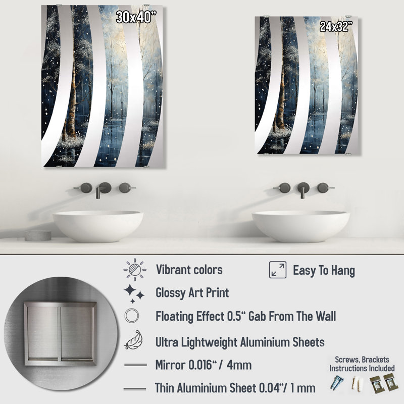 Marcucci - Miroir mural fruits MIR141042, 32 po x 24 po