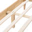 Grand lit en bois massif avec tête de lit rembourrée en molleton, panneaux latéraux, pieds fuselés élégants, cadre d'assemblage simple, expérience de sommeil confortable, style de pieds, rangement inférieur-1594482385