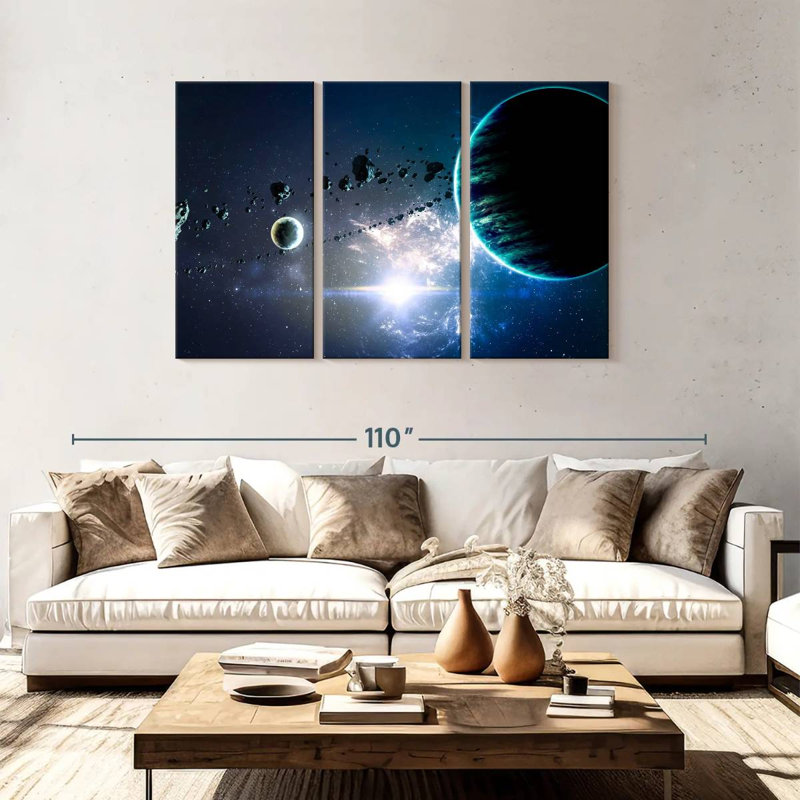 Oberle Planets And Nebula, 48" H x 74" W