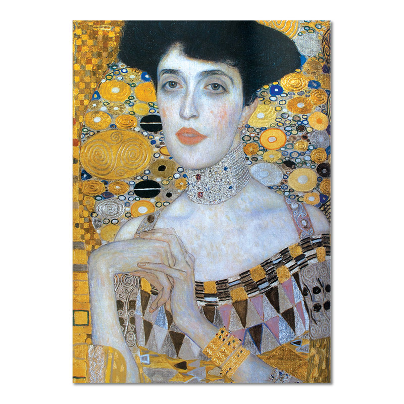 Featured Adele Bloch-Bauer by Gustav Klimt - No Frame Painting on Glass, 95cm H x 65cm W
