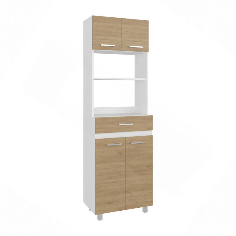 Unité de rangement de cuisine sur pied Pantry Cabinet pour la nourriture, la vaisselle ou les appareils électroménagers
