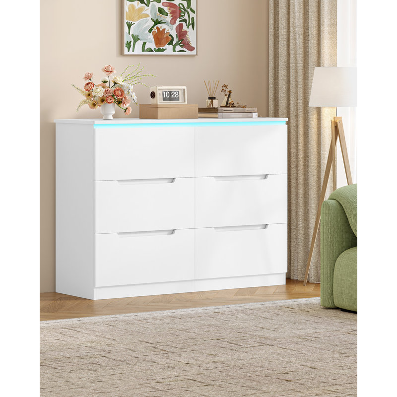 120 cm W Chest of 6 Drawers