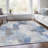 Machine Washable Indoor/Outdoor Xhevrie Denim Rug-619207828