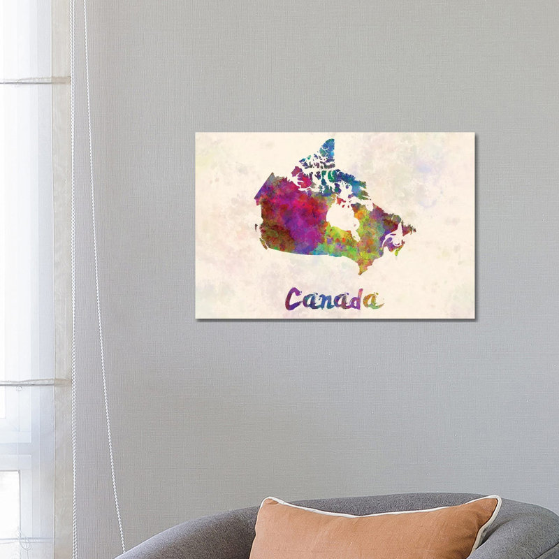 Canada par Paul Rommer - impression sur toile tendue, H 18 po x l 26 po x P 1,5 po