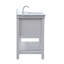 Meuble-lavabo simple 48 po avec dosseret Pelaghia-57367804