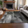 Premium Machine Washable Cerrito AMF567 Gray Rug