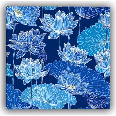 Danse sacrée - fleur de lotus en fleur, impression