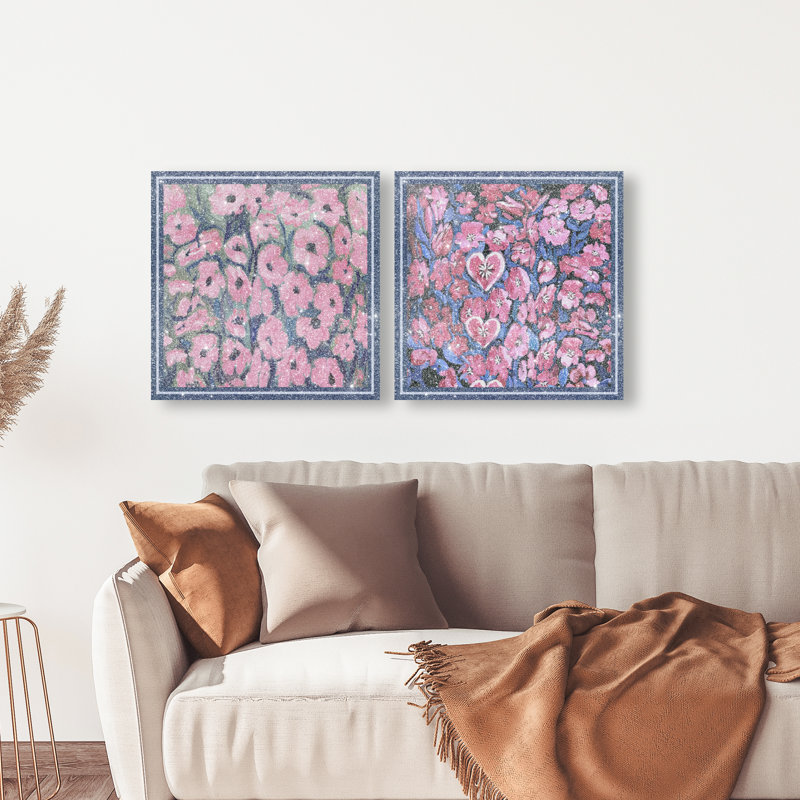 Forever Blooming Set Set by Oliver Gal, 60"H x 60"W, Gallery Wrapped