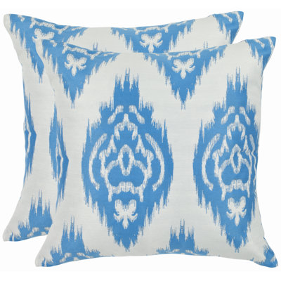 Grant Embroidered Feather Reversible Throw Pillow