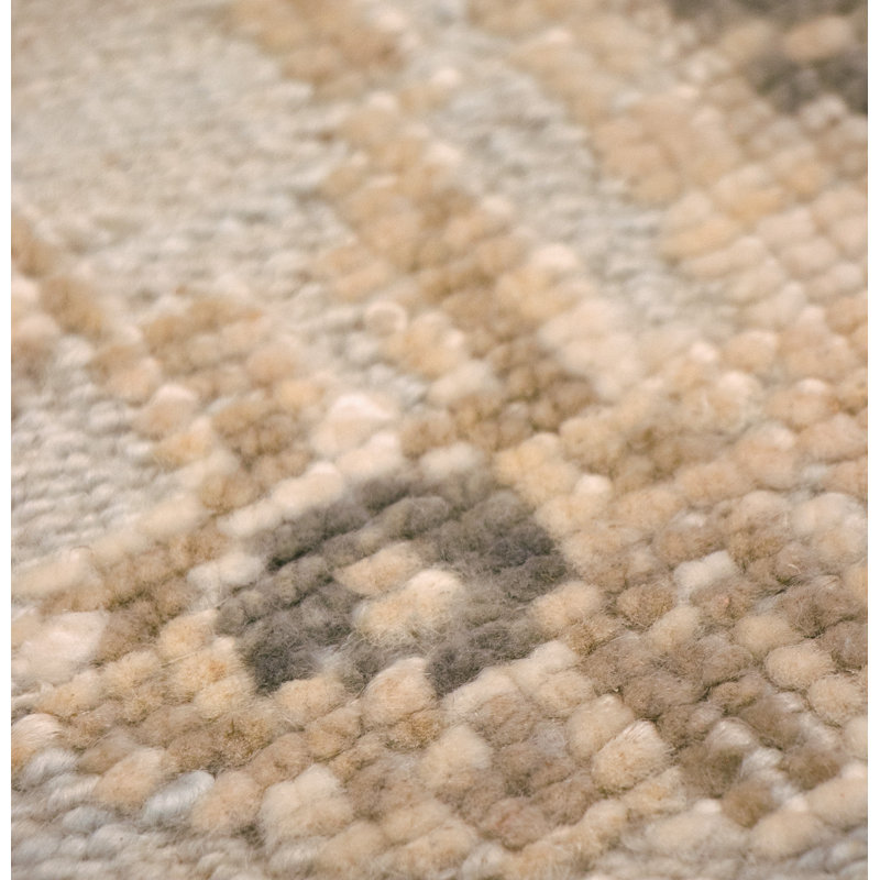 Oushak Hand-Knotted Blue Wool Area Rug, Rectangle 10'2" x 14'