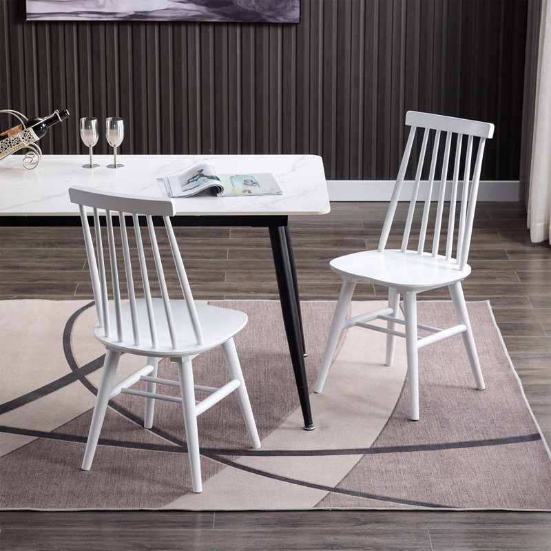 Chaises de salle à manger Alvie, Blanc