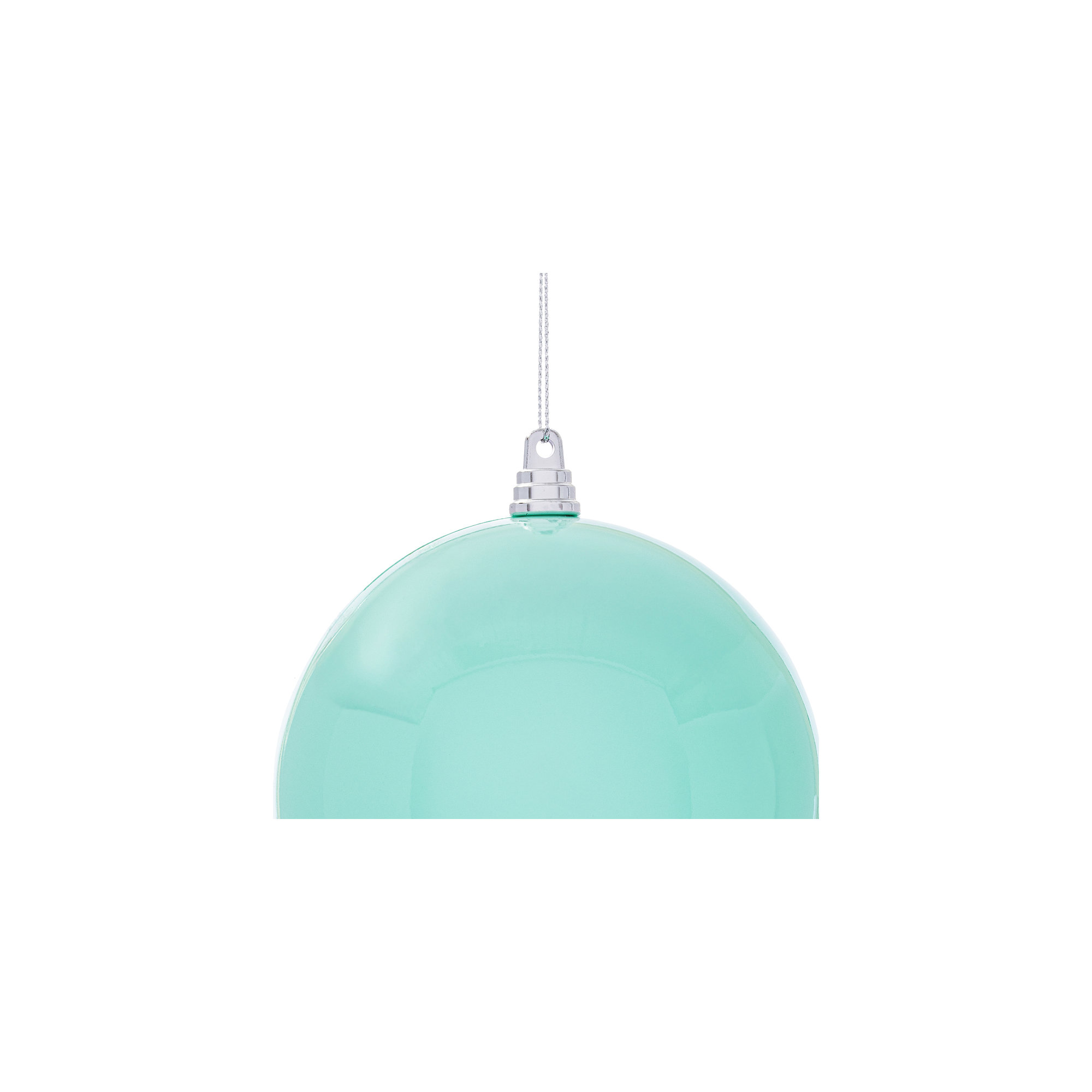  4.75" Aqua High-Gloss Ball Ornament. Includes 4 ornaments per bag., Aqua