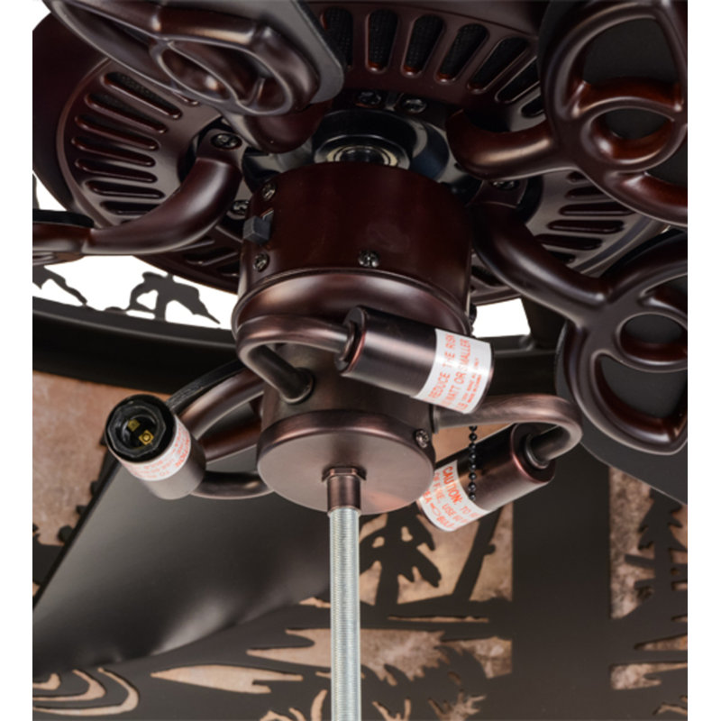 Elk Through The Trees Downrod Ceiling Fan