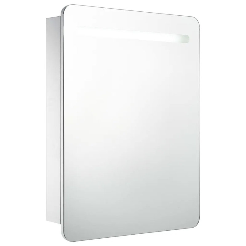 Allmon Glass Bathroom Cabinet, 80 cm H x 68 cm W x 11 cm D
